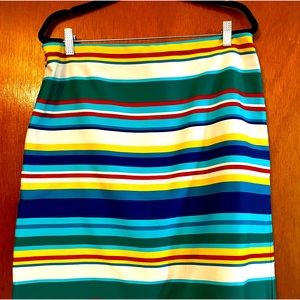 Multi-color pencil skirt